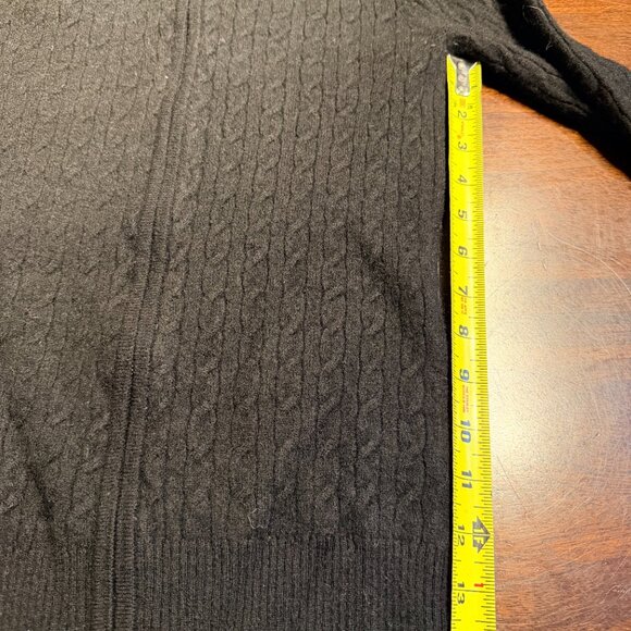 sutton studio cashmere sweater SMALL WOMENS ZIP UP CABLE KNIT FULL ZUP HOODED - Picture 4 of 5